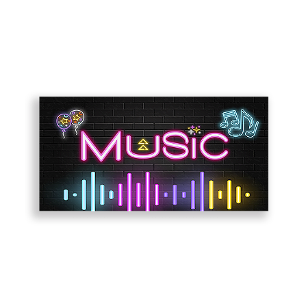 Capa Painel Retangular Sublimado - Neon