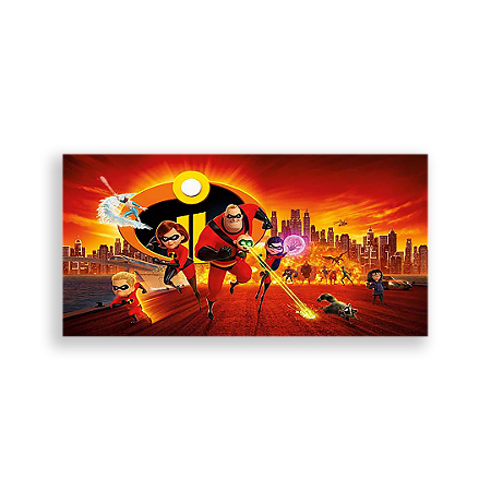 Capa Painel Retangular Sublimado - Os Incriveis