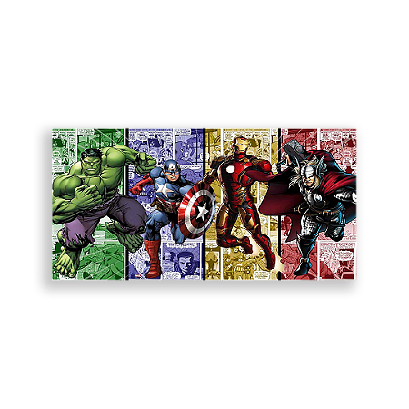 Capa Painel Retangular Sublimado - Os Vingadores