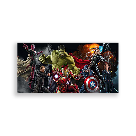 Capa Painel Retangular Sublimado - Os Vingadores