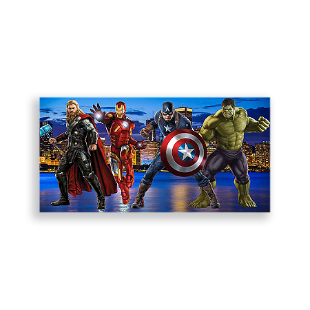 Capa Painel Retangular Sublimado - Os Vingadores