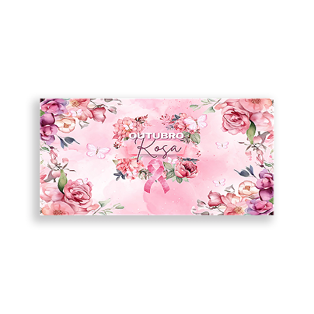 Capa Painel Retangular Sublimado - Outubro Rosa