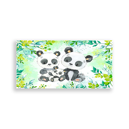 Capa Painel Retangular Sublimado - Pandas