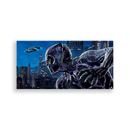 Capa Painel Retangular Sublimado - Pantera Negra