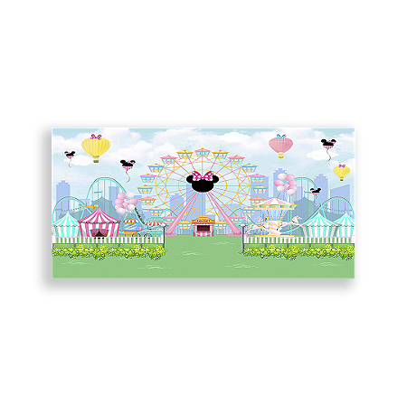 Capa Painel Retangular Sublimado - Parquinho Da Disney