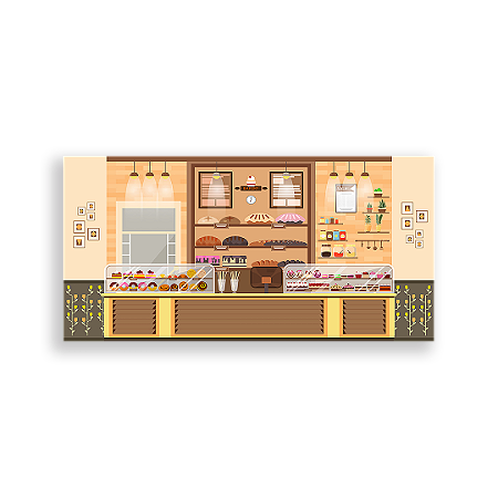 Capa Painel Retangular Sublimado - Patisserie