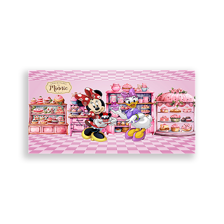 Capa Painel Retangular Sublimado - Patisserie Da Minnie