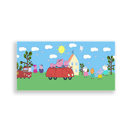 Capa Painel Retangular Sublimado - Peppa