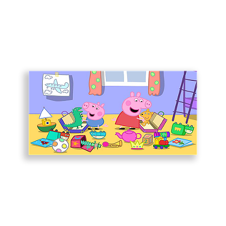 Capa Painel Retangular Sublimado - Peppa Pig