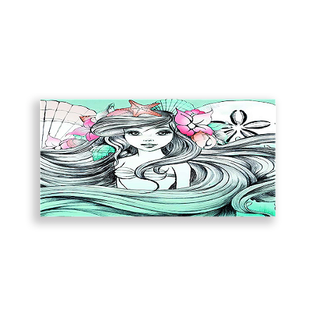 Capa Painel Retangular Sublimado - Pequena Sereia