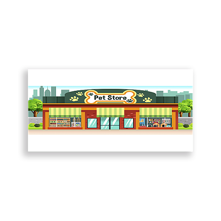 Capa Painel Retangular Sublimado - Petshop