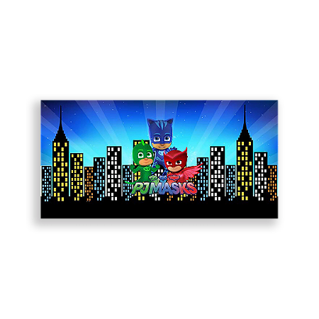 Capa Painel Retangular Sublimado - Pj Mask