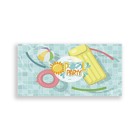 Capa Painel Retangular Sublimado - Pool Party