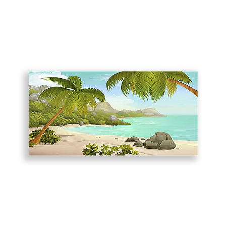 Capa Painel Retangular Sublimado - Praia