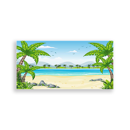 Capa Painel Retangular Sublimado - Praia