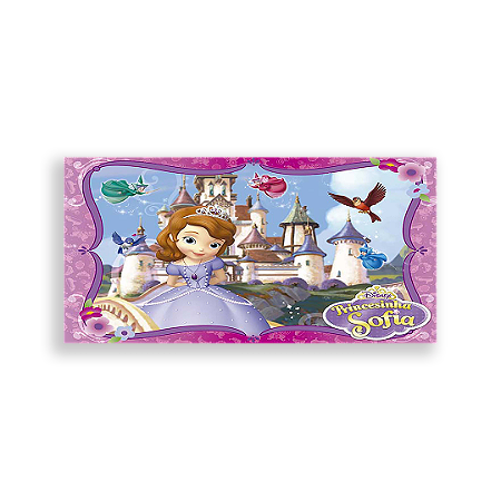 Capa Painel Retangular Sublimado - Princesa Sofia