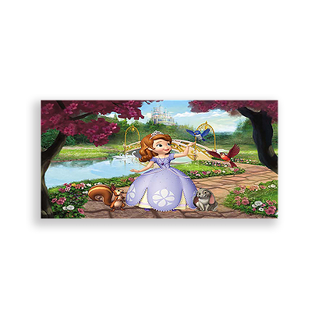 Capa Painel Retangular Sublimado - Princesa Sofia