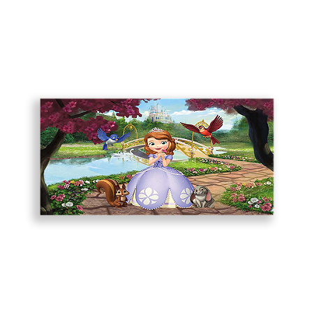 Capa Painel Retangular Sublimado - Princesa Sofia