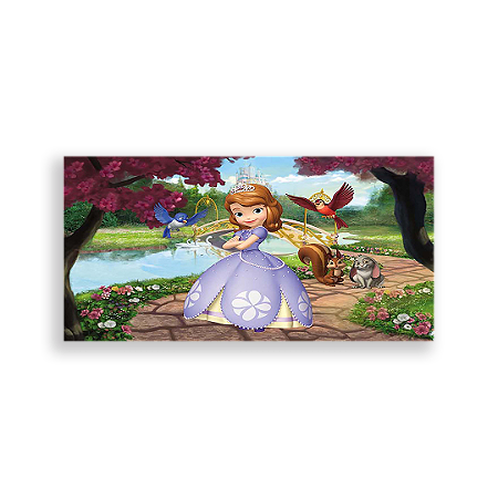 Capa Painel Retangular Sublimado - Princesa Sofia