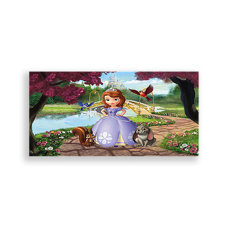 Capa Painel Retangular Sublimado - Princesa Sofia
