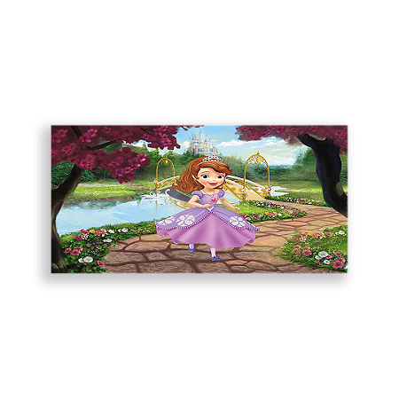 Capa Painel Retangular Sublimado - Princesa Sofia