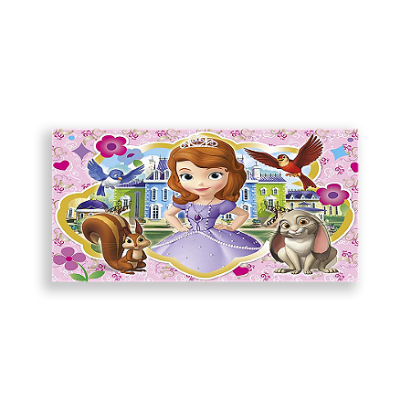 Capa Painel Retangular Sublimado - Princesa Sofia