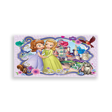Capa Painel Retangular Sublimado - Princesa Sofia