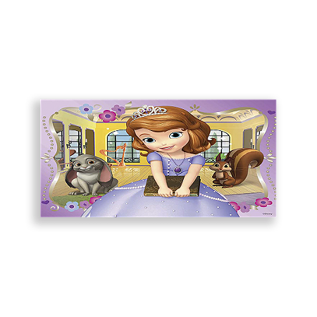 Capa Painel Retangular Sublimado - Princesa Sofia