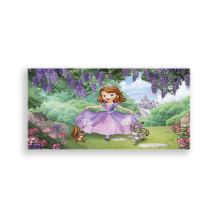 Capa Painel Retangular Sublimado - Princesa Sofia