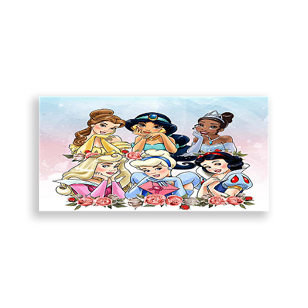 Capa Painel Retangular Sublimado - Princesas Disney