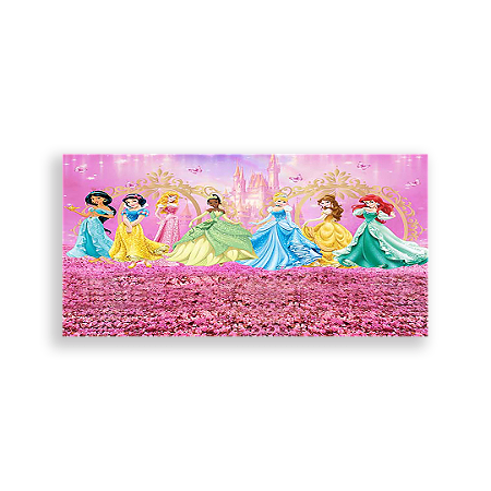 Capa Painel Retangular Sublimado - Princesas Disney