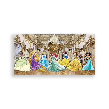 Capa Painel Retangular Sublimado - Princesas Disney
