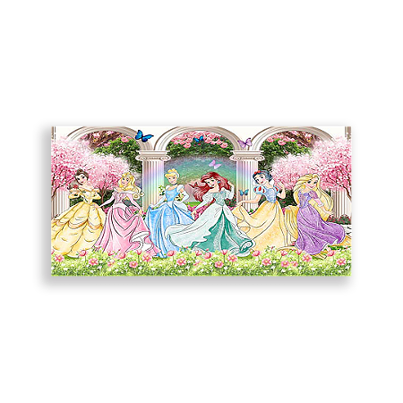Capa Painel Retangular Sublimado - Princesas Disney