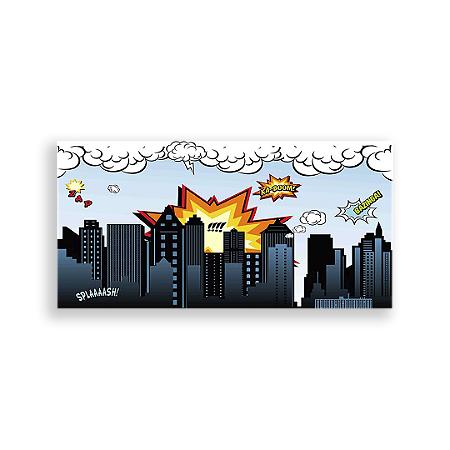 Capa Painel Retangular Sublimado - Prédios