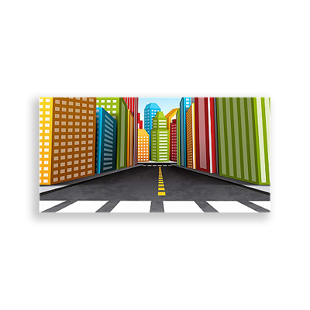 Capa Painel Retangular Sublimado - Prédios