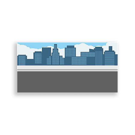 Capa Painel Retangular Sublimado - Prédios