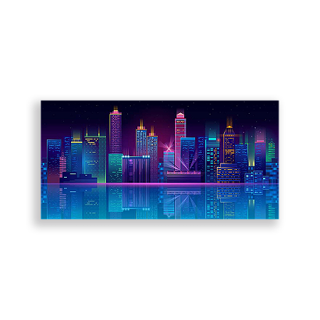 Capa Painel Retangular Sublimado - Prédios