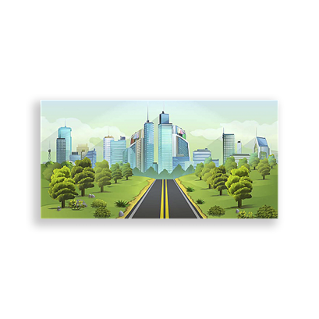 Capa Painel Retangular Sublimado - Prédios