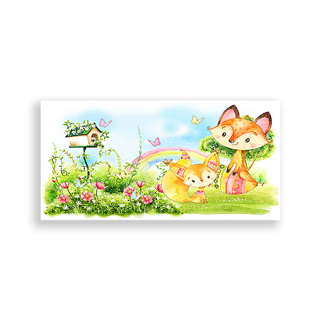 Capa Painel Retangular Sublimado - Raposa