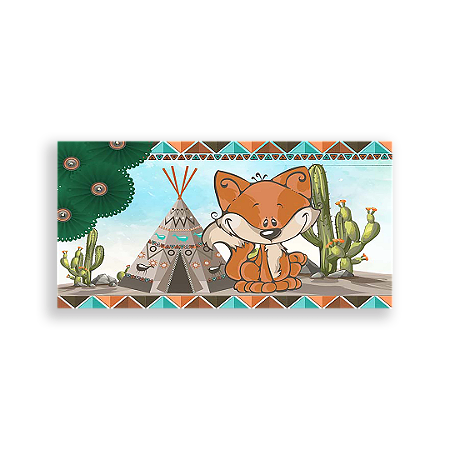 Capa Painel Retangular Sublimado - Raposa