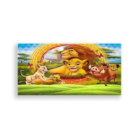 Capa Painel Retangular Sublimado - Rei Leão