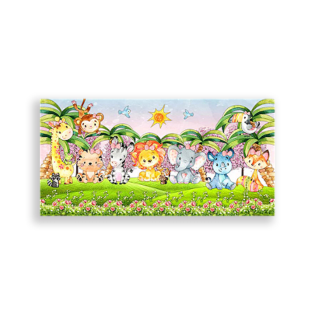 Capa Painel Retangular Sublimado - Safari Rosa