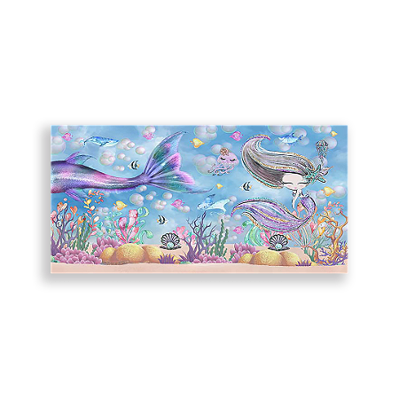 Capa Painel Retangular Sublimado - Sereias