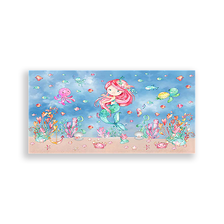 Capa Painel Retangular Sublimado - Sereias