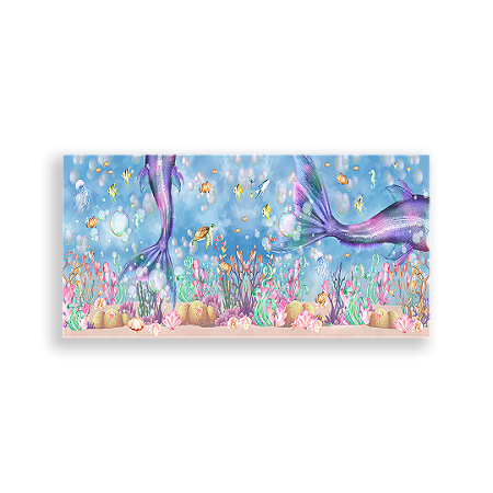 Capa Painel Retangular Sublimado - Sereias