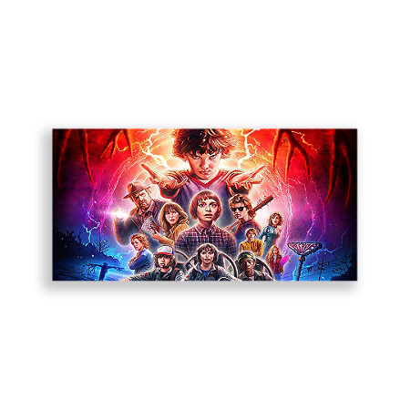 Capa Painel Retangular Sublimado - Stranger Thinks