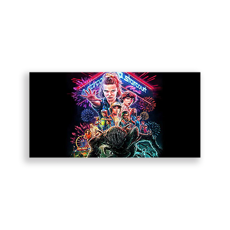 Capa Painel Retangular Sublimado - Stranger Thinks