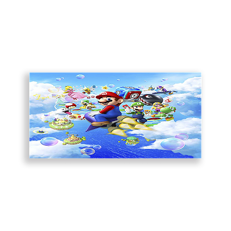 Capa Painel Retangular Sublimado - Super Mario