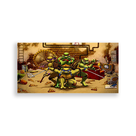 Capa Painel Retangular Sublimado - Tartarugas Ninja