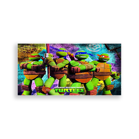 Capa Painel Retangular Sublimado - Tartarugas Ninja